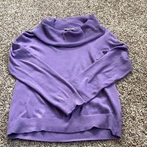 Beautiful lavender cowl neck sweater